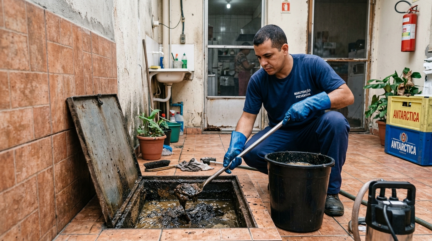 Limpeza de Caixa de Gordura em Recife-PE